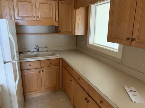 Indoors, Sink, Sink Faucet, Kitchen, Refrigerator