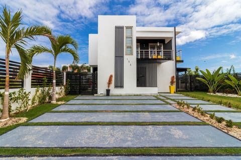 Welcome to your cozy haven, a 4-bedroom modern villa in a safe gated community