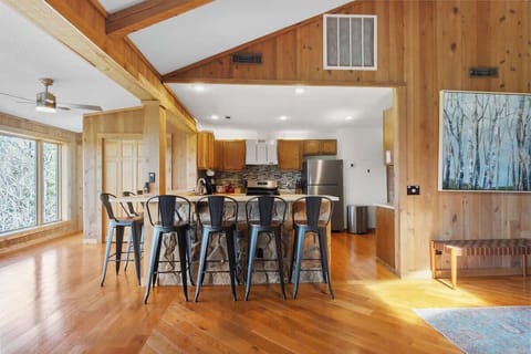 Belly up to the counter or enjoy the large dining room table. There is more than enough room for everyone at The Roost!