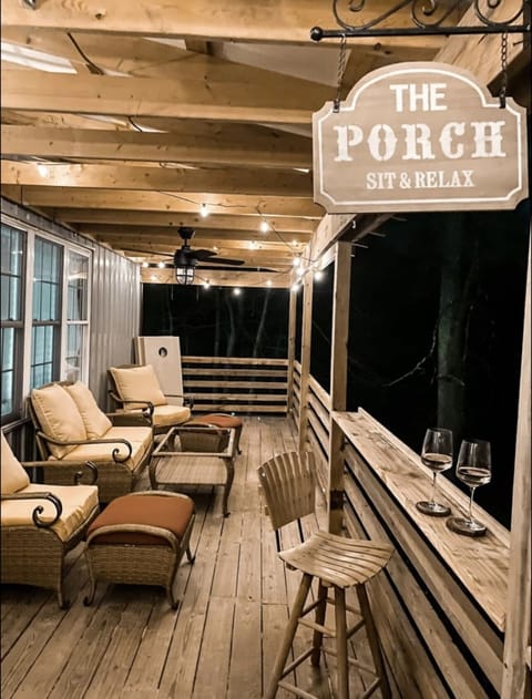 Sit and take in the views on the covered deck rain or shine,