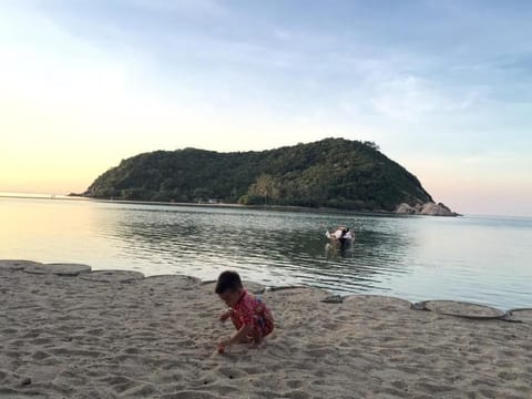 On the beach