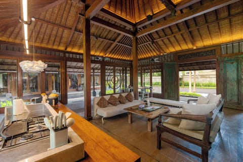 Villa, 4 Bedrooms, Private Pool, Garden View | Living area | 32-inch flat-screen TV with satellite channels, LED TV