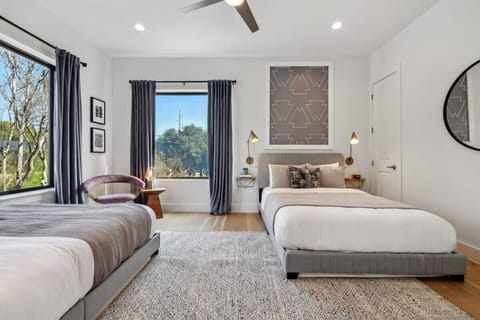 Unit A | Bedroom 3 | 2 Queen Beds | Ensuite Full Bathroom | Memory Foam Mattresses | Second Floor
