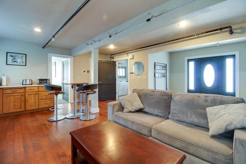 Living Space with couch and futon