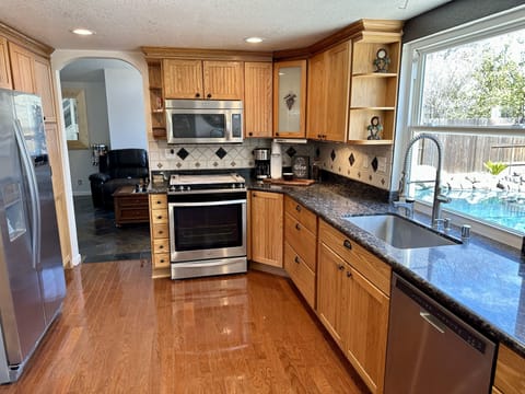 Fully stocked kitchen