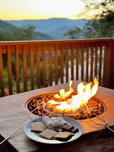 Make memories with s’mores and stories around the firepit