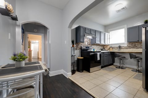 Dining and kitchen area