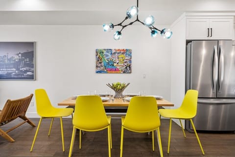 Bright, modern dining space designed for shared meals and conversation.