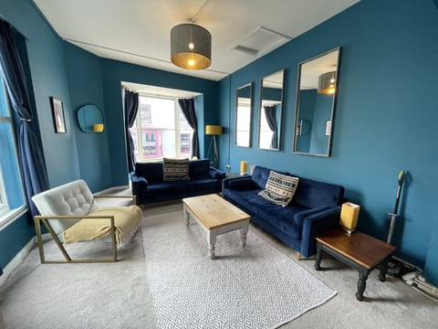 Large living room in first floor apartment
