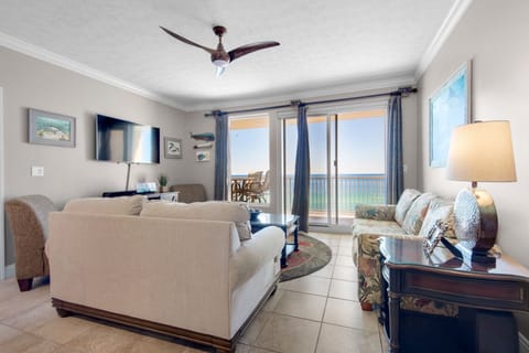 Gulf front living room.