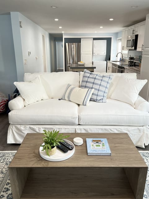 New queen sleeper sofa comfortably sleeps 2