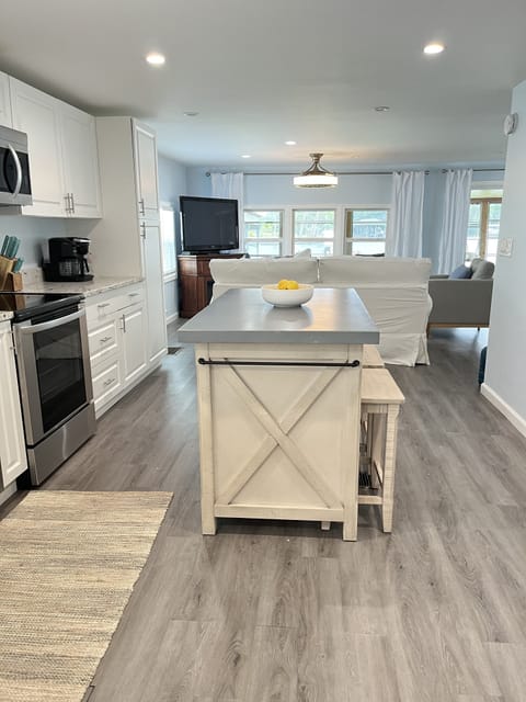 Water views from the kitchen