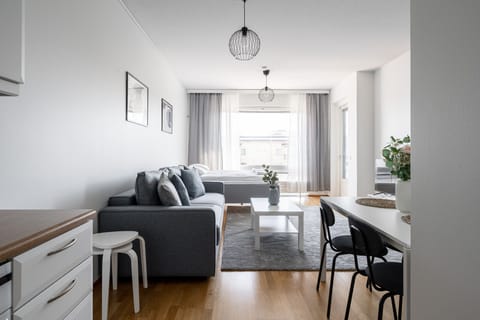 Premium Apartment | Living area | 40-inch Smart TV with cable channels, TV