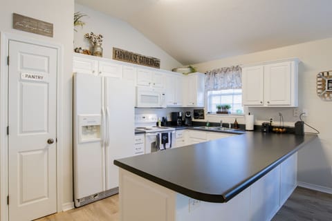Fully stocked kitchen