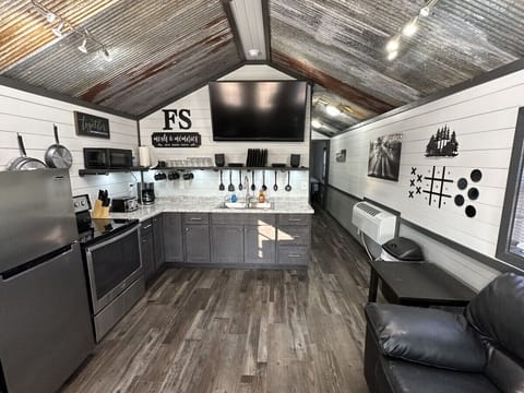 Fully stocked kitchen