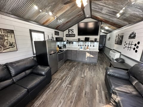 Open Layout Living Room & Kitchen