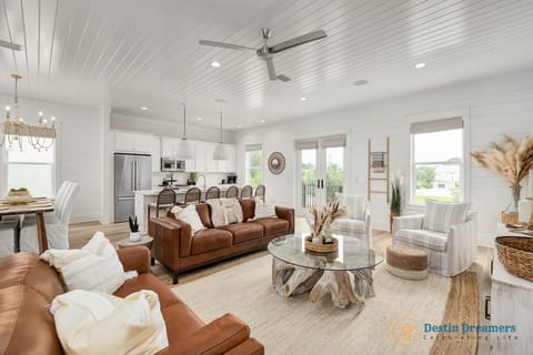 Second Floor Living Room - Kitchen - Dining Area