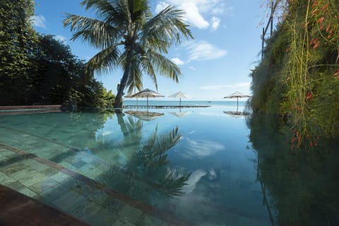 Outdoor pool, open 8:00 AM to 9:30 PM, pool umbrellas, sun loungers