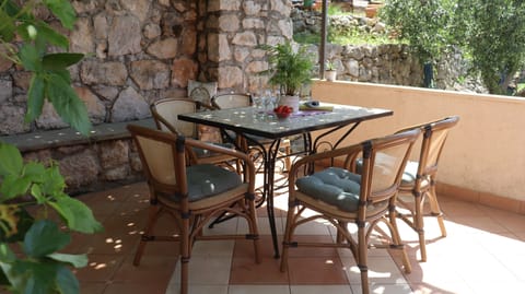 Lovely terrace in the shade
