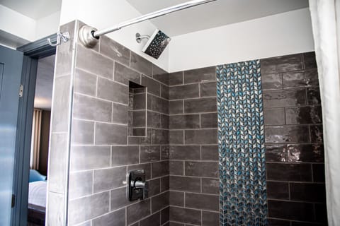 Family Double Room, Multiple Beds | Bathroom shower