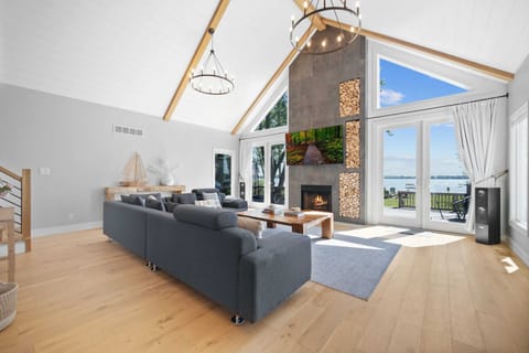 Family room flooded with natural light
