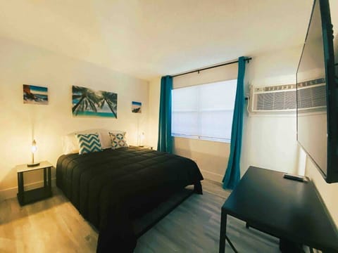 Another look at our bedroom with all you need to have a great night of rest!
