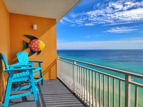 Your outstanding view from the private beachfront balcony 