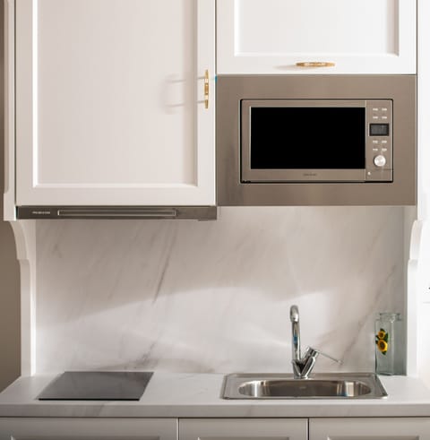 Family Suite | Private kitchen | Mini-fridge, microwave, stovetop, electric kettle