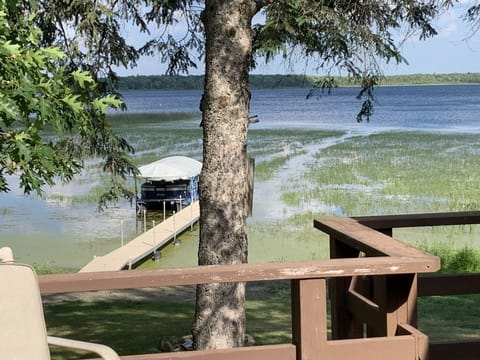 View of lake from deck