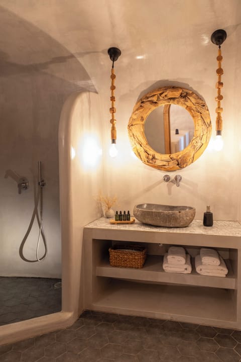 Two Bedroom Villa with Outdoor Heated Plunge Pool | Bathroom | Shower, rainfall showerhead, eco-friendly toiletries, hair dryer