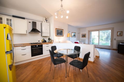 Comfort Apartment | Private kitchen | Full-size fridge, oven, coffee/tea maker, electric kettle