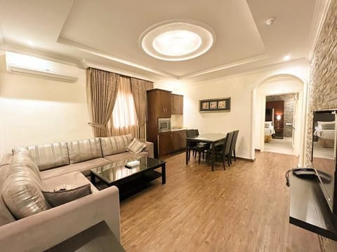Junior Apartment, 1 Bedroom | Living area | LCD TV