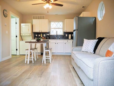 Living room and kitchen of the Cottage