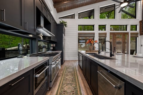 Fully loaded gourmet kitchen ready for large groups