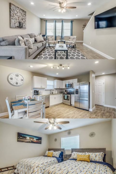 Photo collage inside of the house