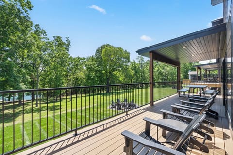 Look out at the lake from your back deck!