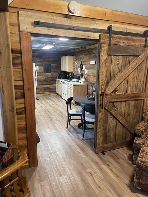 Entry door view thru living room