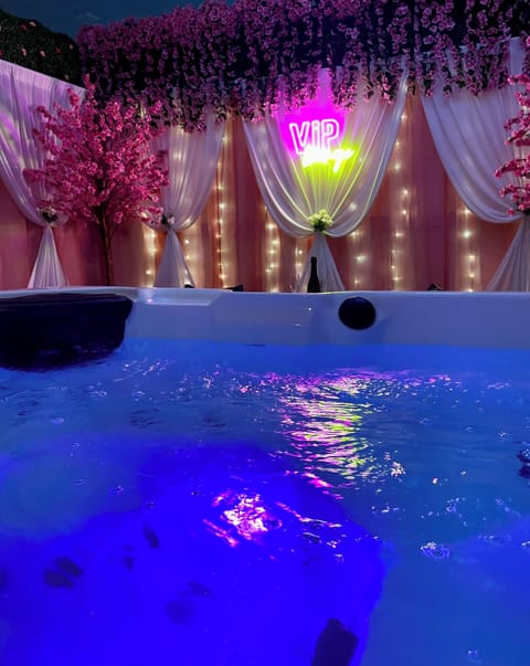 Chill out in your own private hot tub room