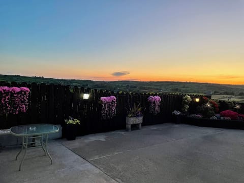 Outside patio area.  A real sun trap 🌞