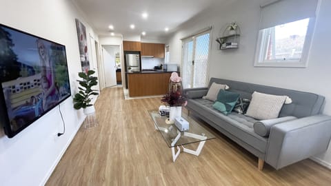 Comfort Apartment, 1 Queen Bed with Sofa bed, Non Smoking, Courtyard View | Living area | 65-inch LED TV with cable channels, TV