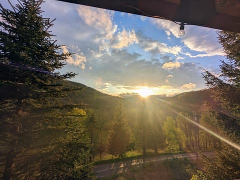 Enjoy beautiful sunsets from the porch!