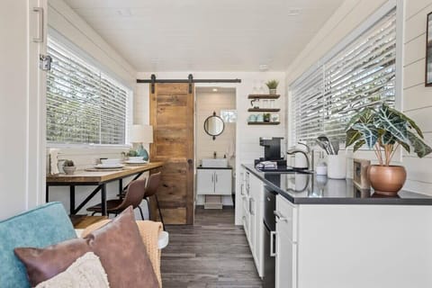 Bright Interior with windows to let in lots of natural light.