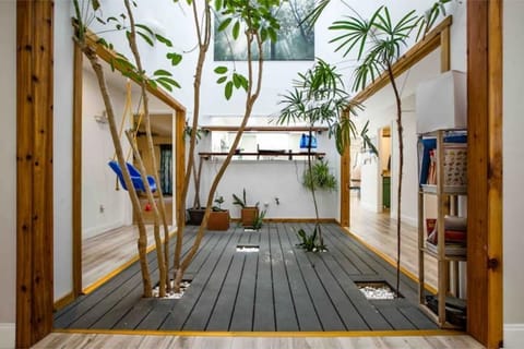 Atrium in center of house