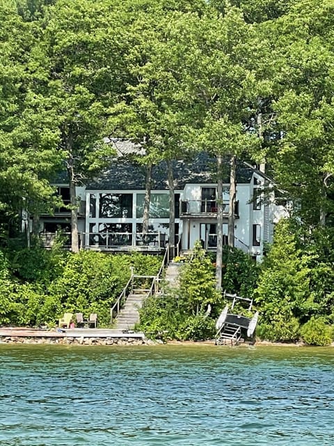 Lake front! 2500 sqft deck up top, 2000sqft deck at lake level!