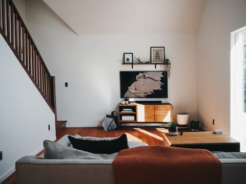 living room with smart tv