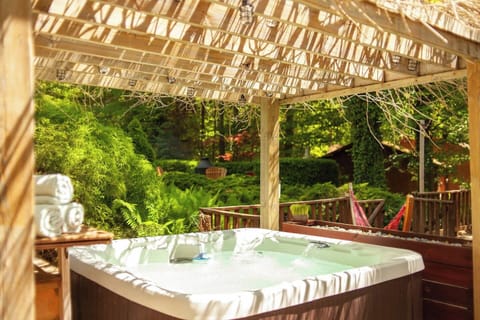 Melt that stress away in the hot tub