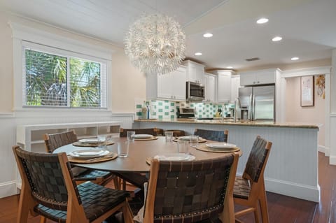 Dining room and kitchen