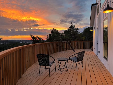 Sunset views off of the back deck 