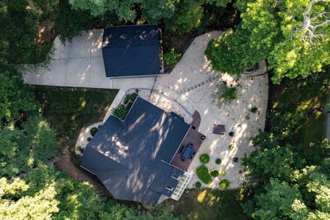 "Aerial view of the home"