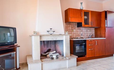 Family Apartment, 2 Bedrooms, Sea View, Beachfront | Living area | Flat-screen TV